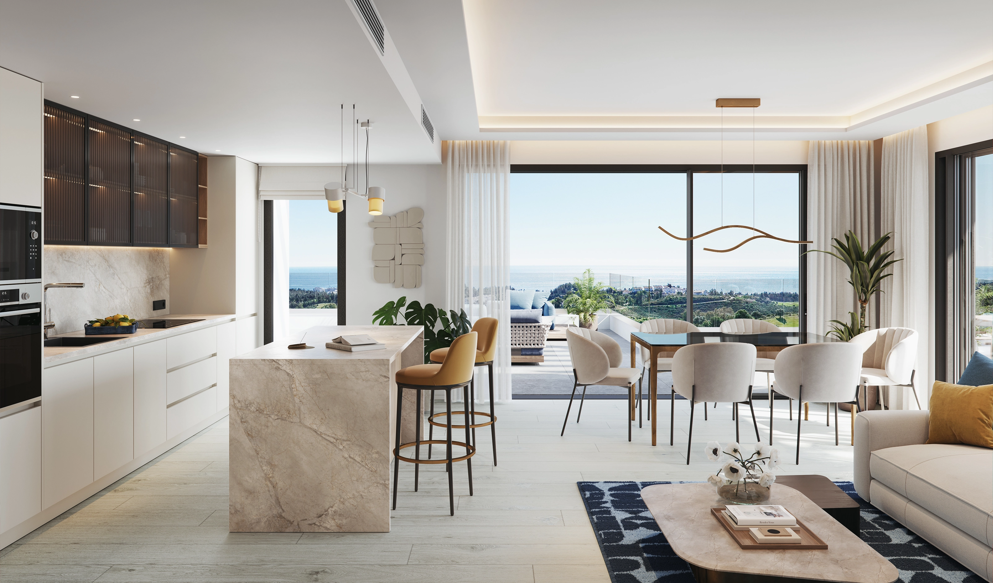 360 Cordia open plan kitchen