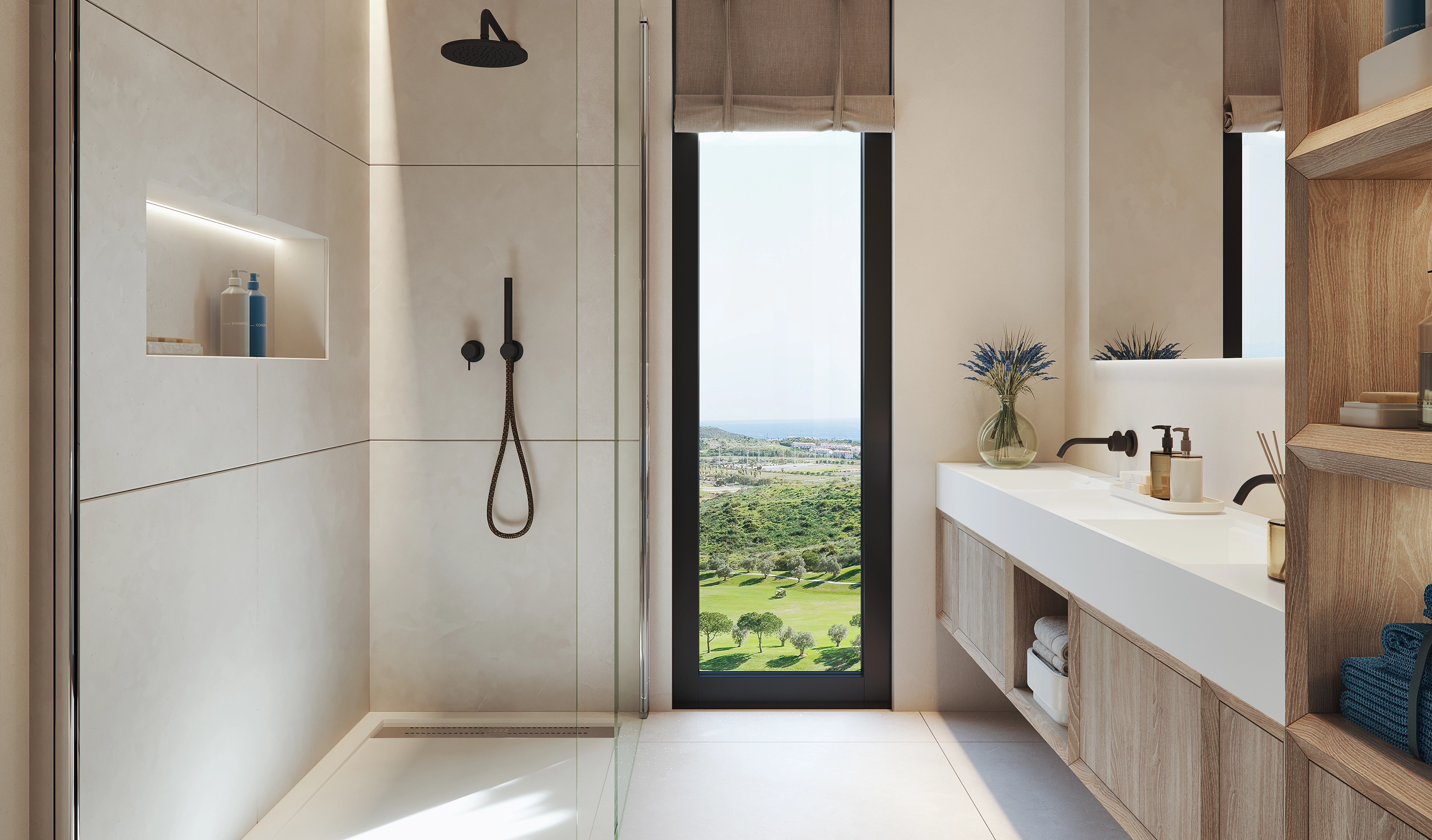 360 Cordia bathroom golf view