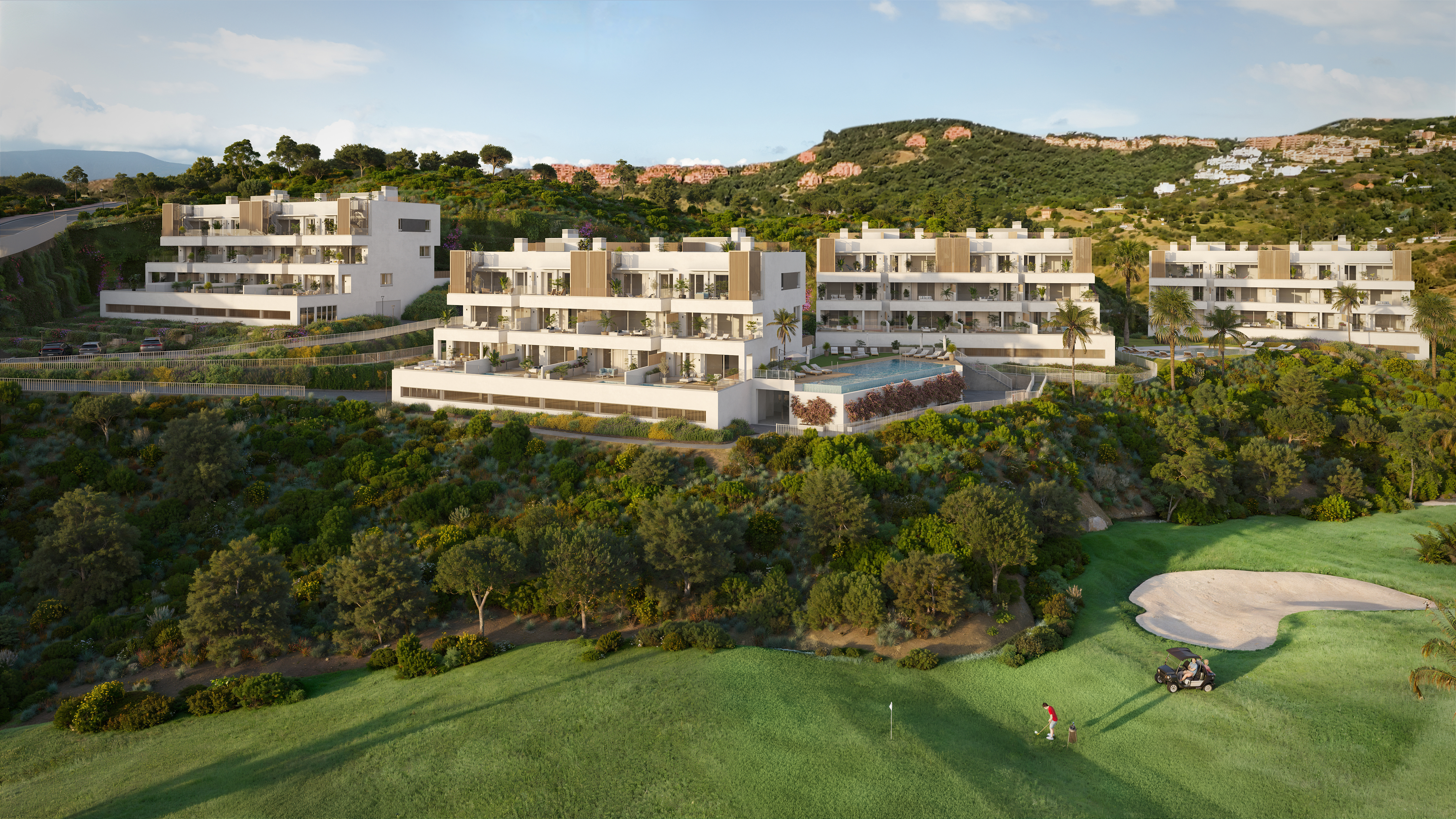 Sunrise Golf building aerial