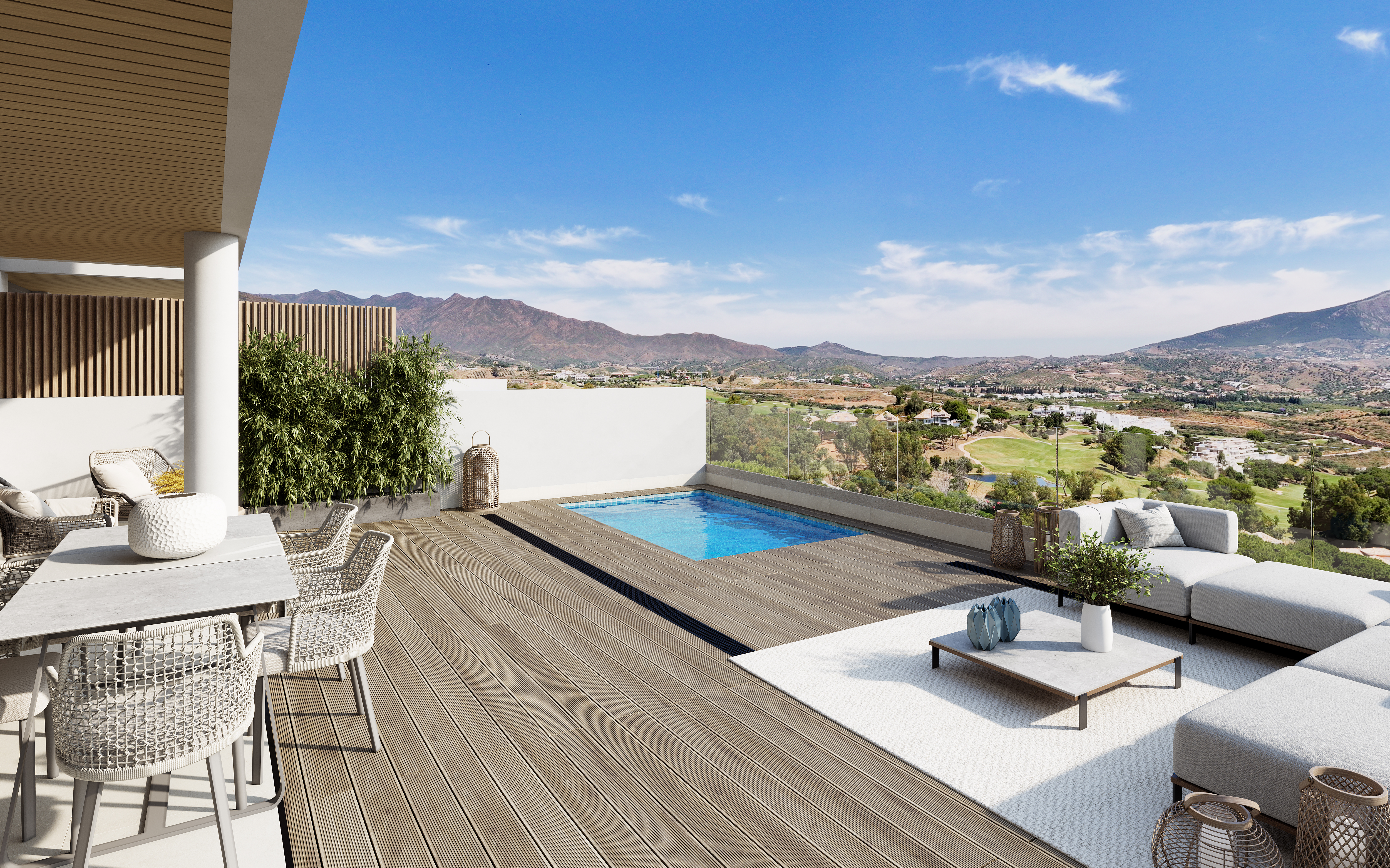 Sunrise Golf terrace with golf views