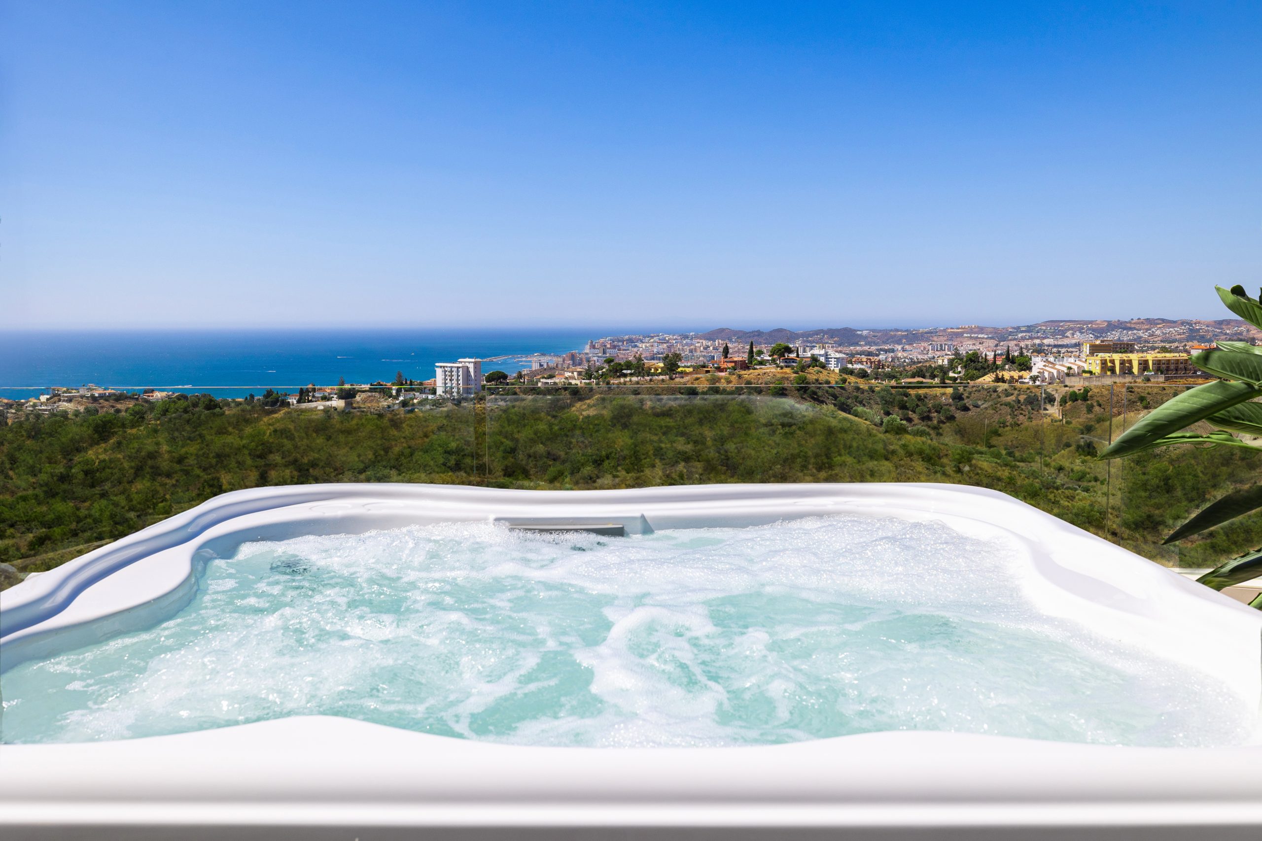 Rooftop jacuzzi with panoramic views